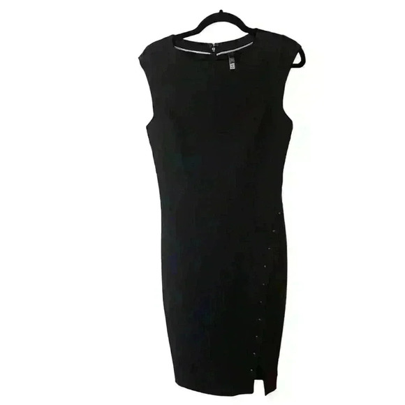 Ltd Navy Blue with nail head design down the side slit size 2 Tall - Picture 1 of 3